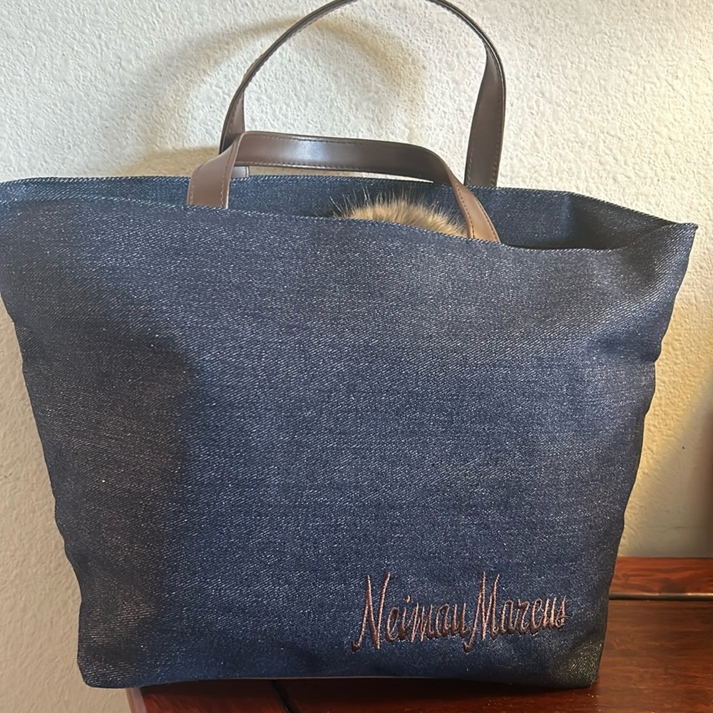 Denim Tote by Nieman Marcus